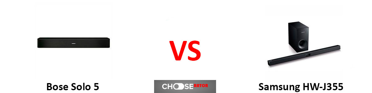 Samsung HW-J355 vs Bose Solo 5