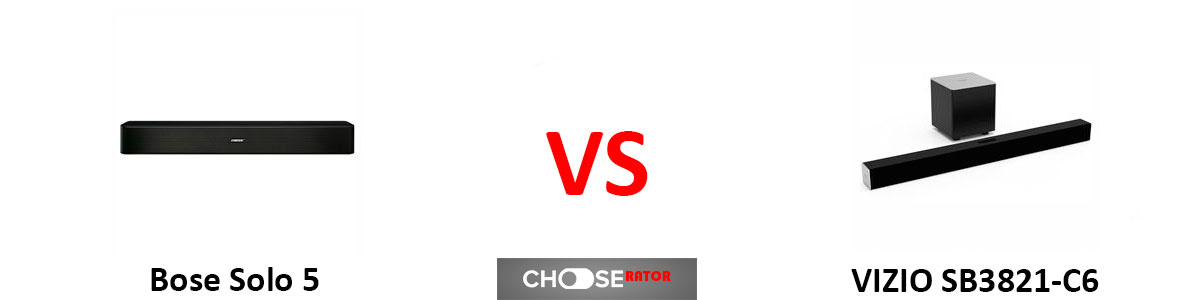 VIZIO SB3821-C6 vs Bose Solo 5