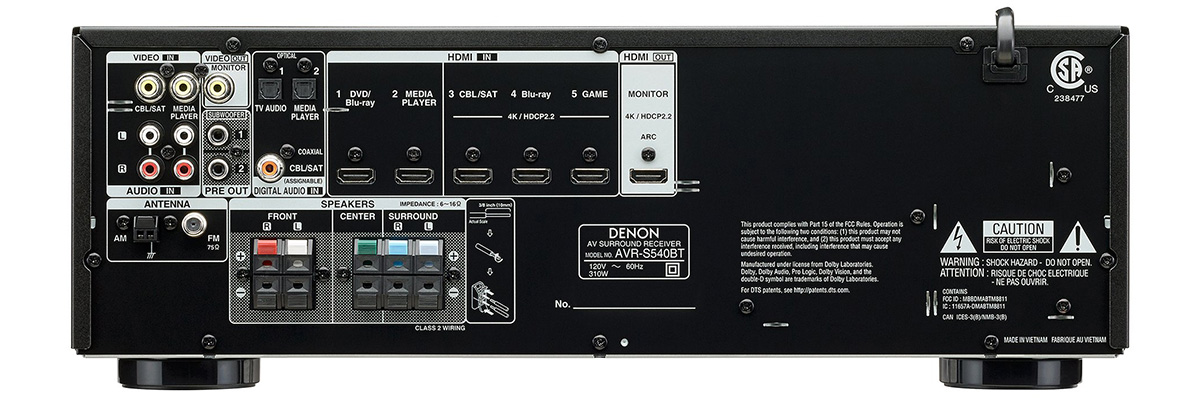 Denon AVR-S540BT